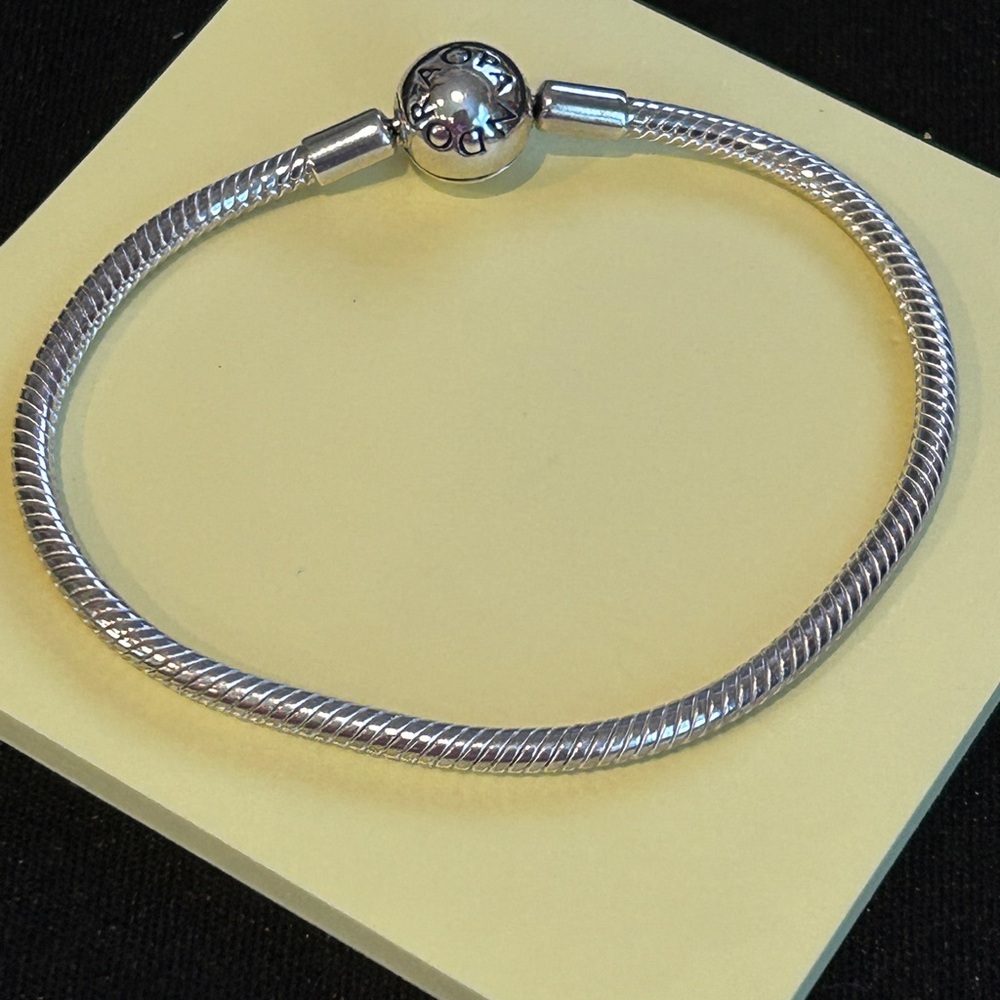 Pandora Snake Chain Bracelet Authentic 590728 Silver 925 ALE 7”